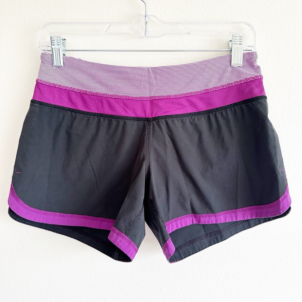 Lululemon Groove Run Shorts in black Purple 4